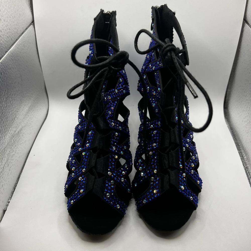 NEW Dance And Sway Women's Size 6.5 Blue Shoes Heel 3"